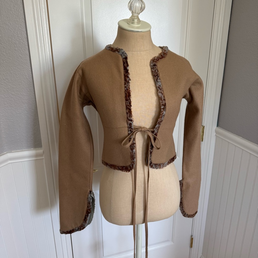 Vintage Fendi by Karl Lagerfeld 1980s Cropped Jacket - Picture 4 of 13